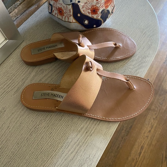 Steve Madden Leather Copper Sandals - Picture 3 of 6
